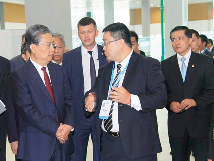  2018年中央政治局常委，中央紀律檢查委員會書記趙樂際訪問中白工業園